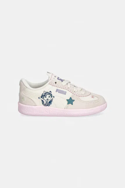 Кроссовки детские с принтом Palermo Puma, бежевый — фото 2