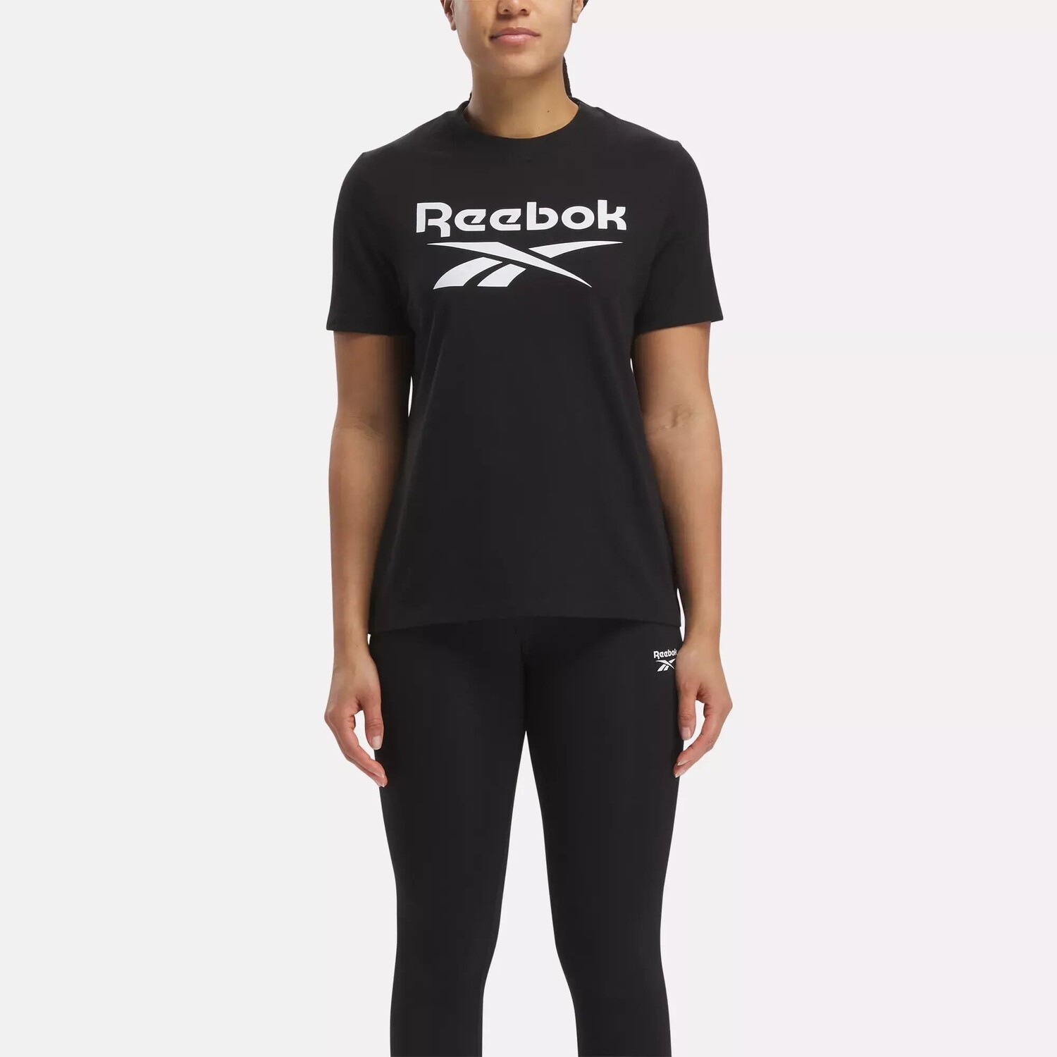 

Футболка Identity с большим логотипом Reebok, черный