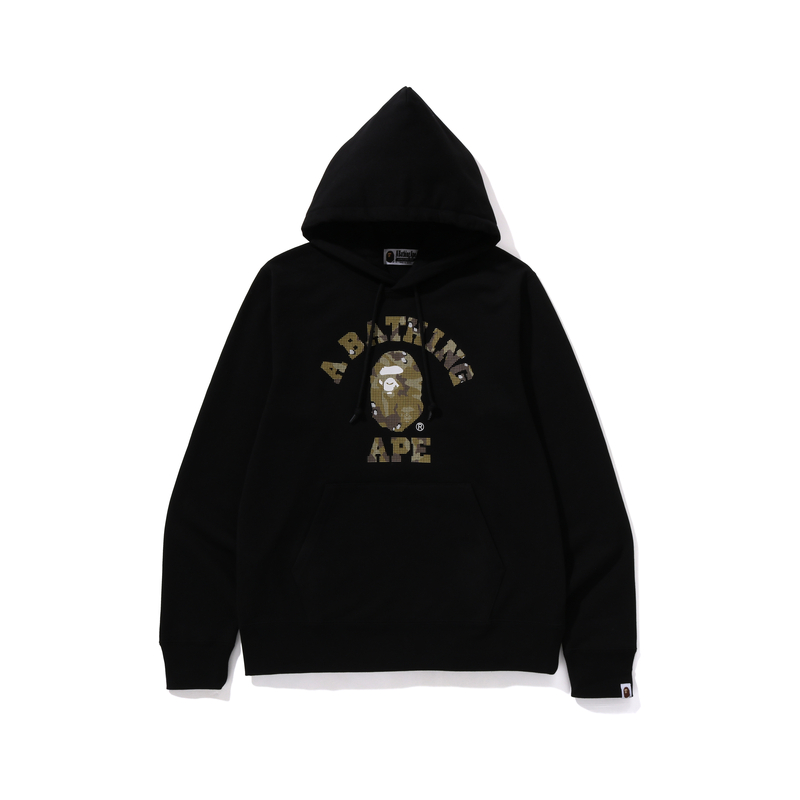 

Футболка Bape Bitmap College Pullover Hoodie A BATHING APE, черная