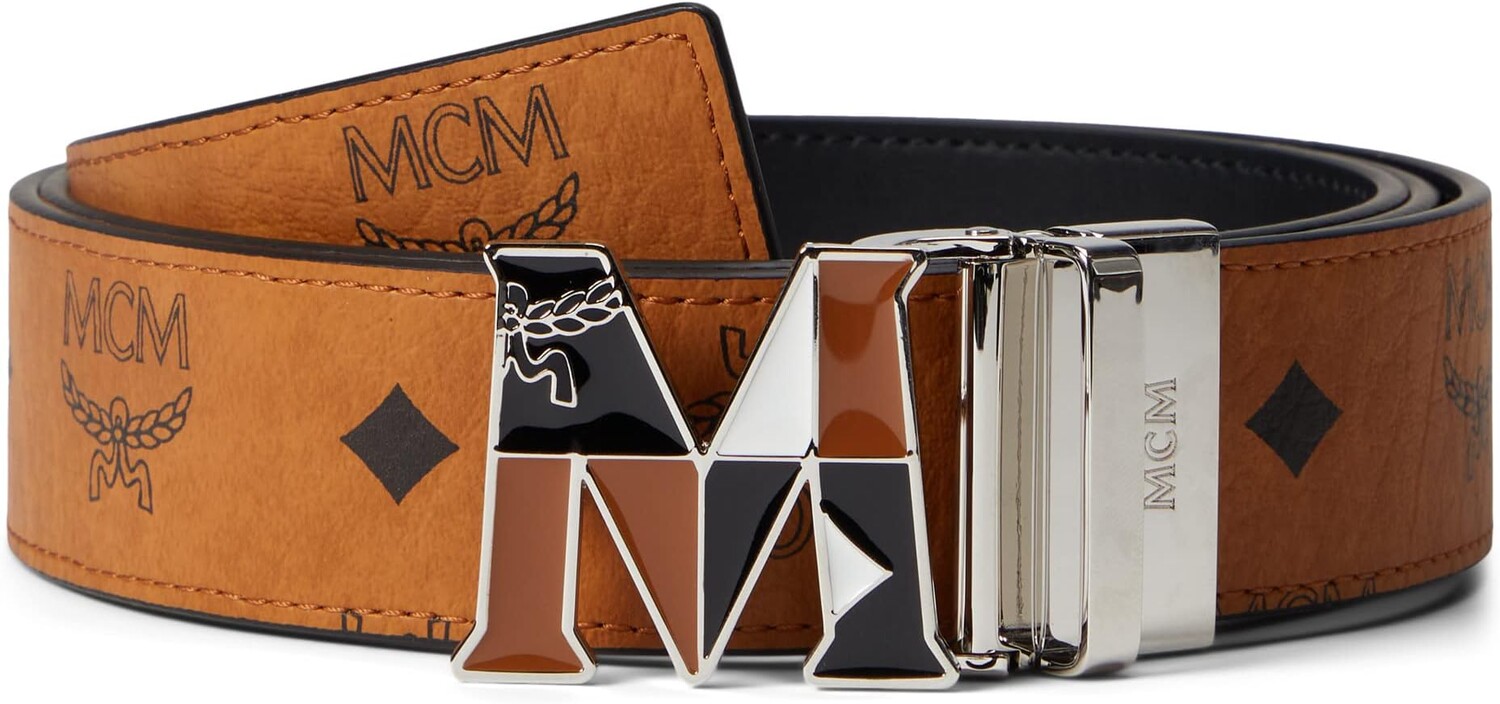 

Ремень MCM Claus Reversible Belt, цвет Cognac