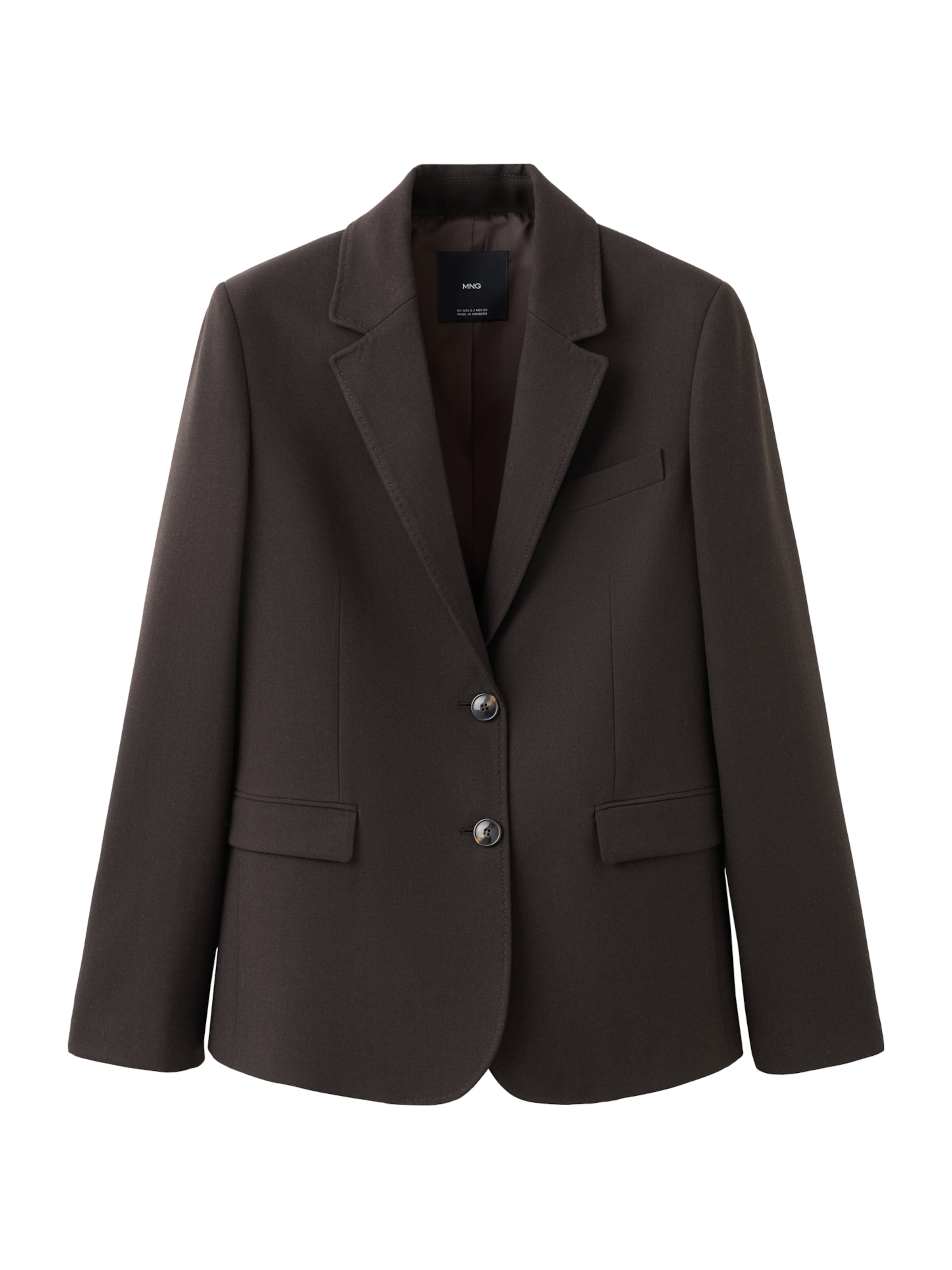 

MANGO Пиджак 'BERGEN' в темно-коричневом цвете