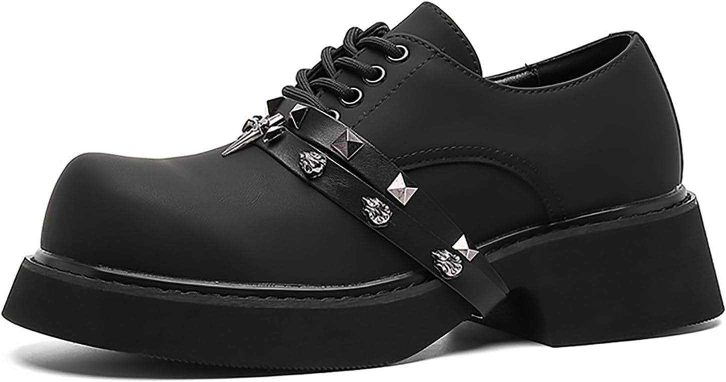 

Мужские оксфорды на массивной платформе из лакированной кожи с градиентом Bwseobg, черный