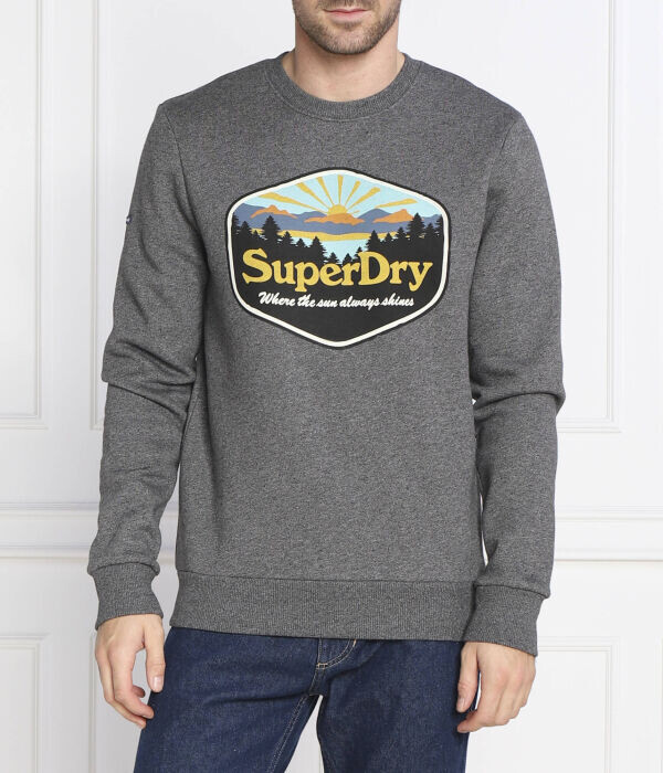 

Толстовка Superdry Regular Fit, серый