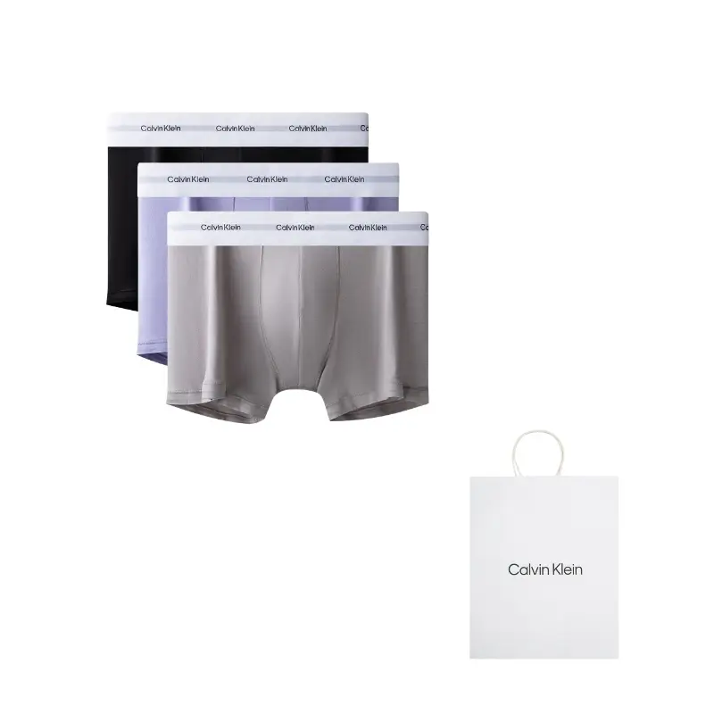 

Мужские трусы 3 штуки Calvin Klein, черный/светло-голубой/светло-серый