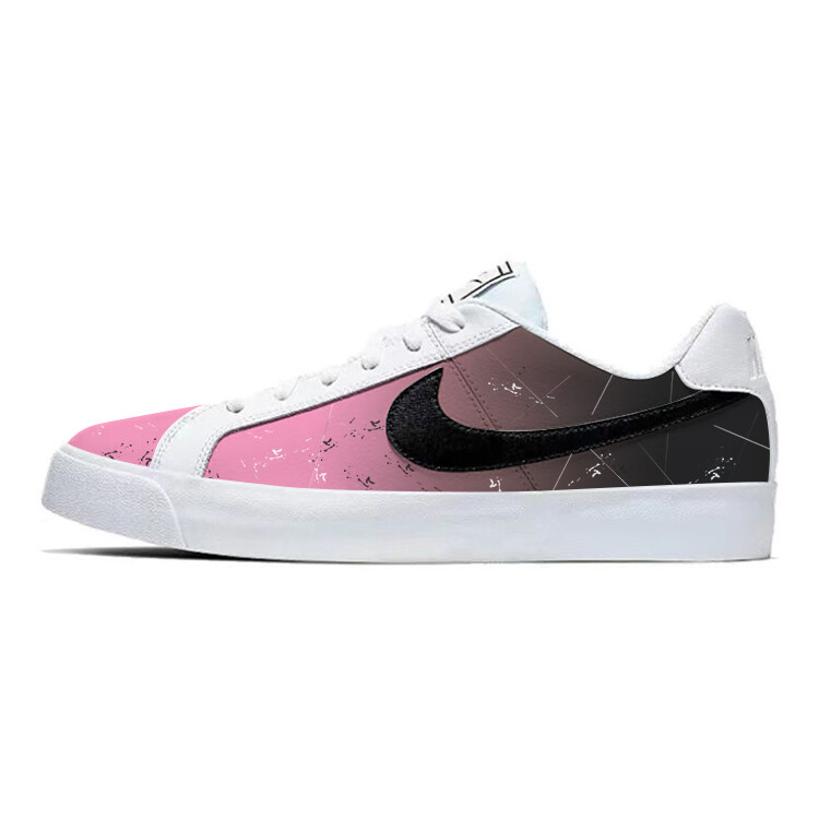 

Кроссовки Nike Court Royale Skateboarding Shoes Unisex Low-top Black/pink, черный