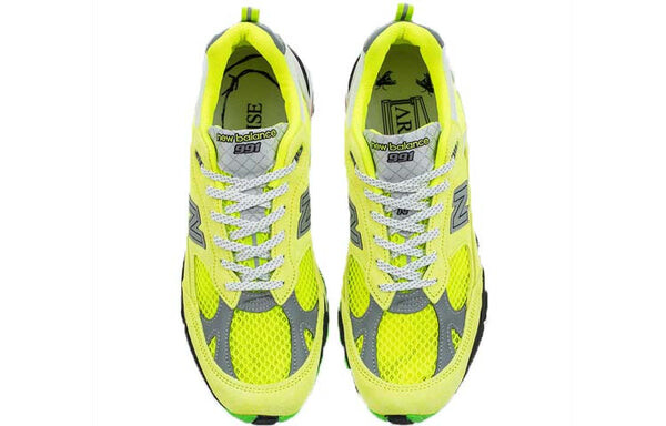 Кроссовки aries x 991 сделано в англии New Balance, желтый — фото 4