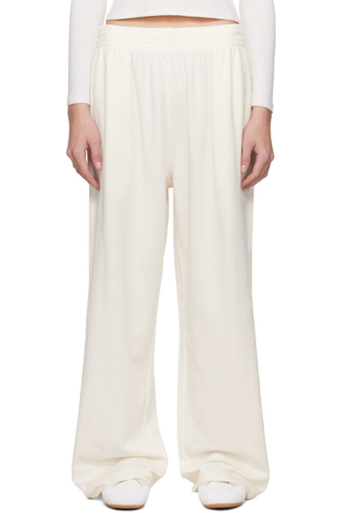 

Широкие брюки для дома из хлопкового джерси Off-White SKIMS