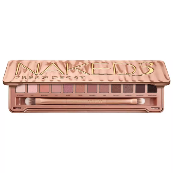 

Палитра теней для век Naked3 нежно-розового цвета Urban Decay