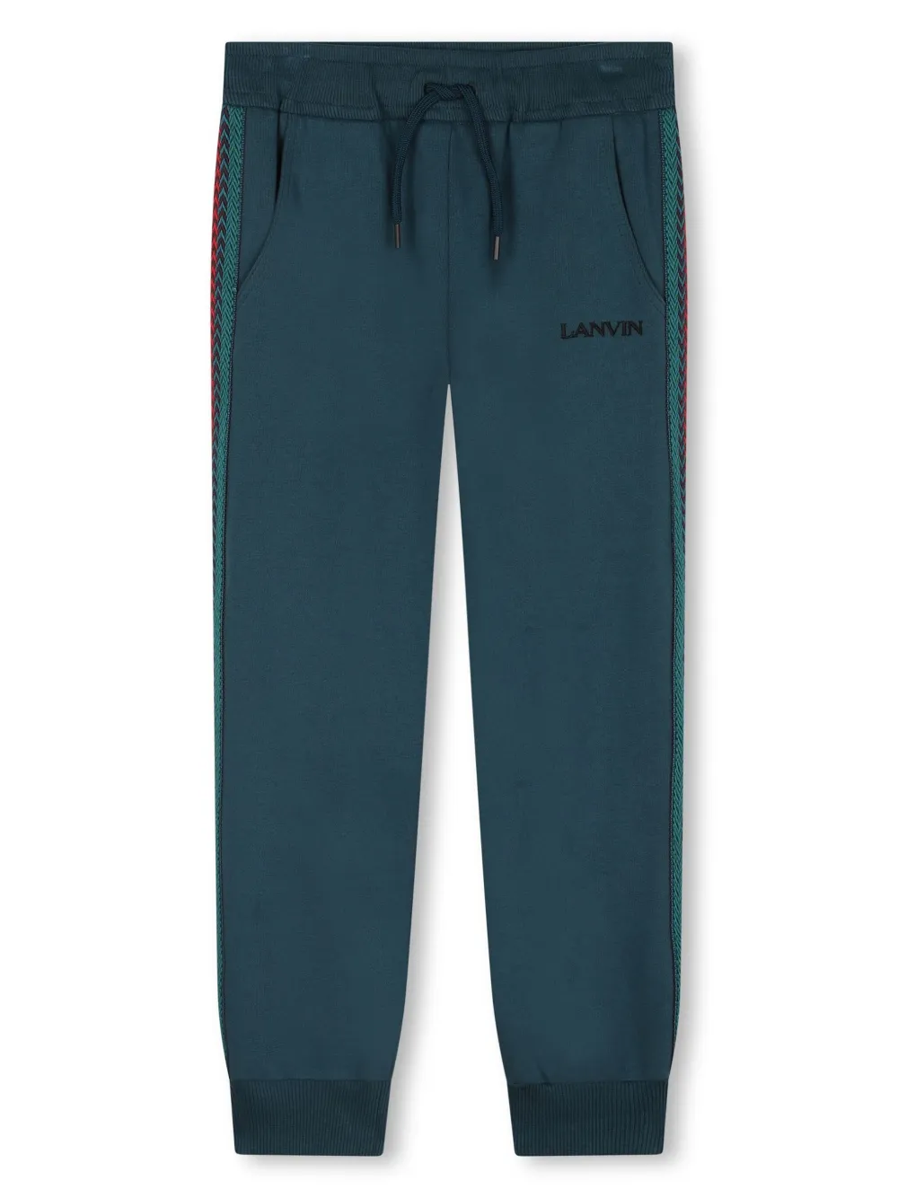 

Спортивные брюки с контрастными полосками Lanvin Enfant, синий