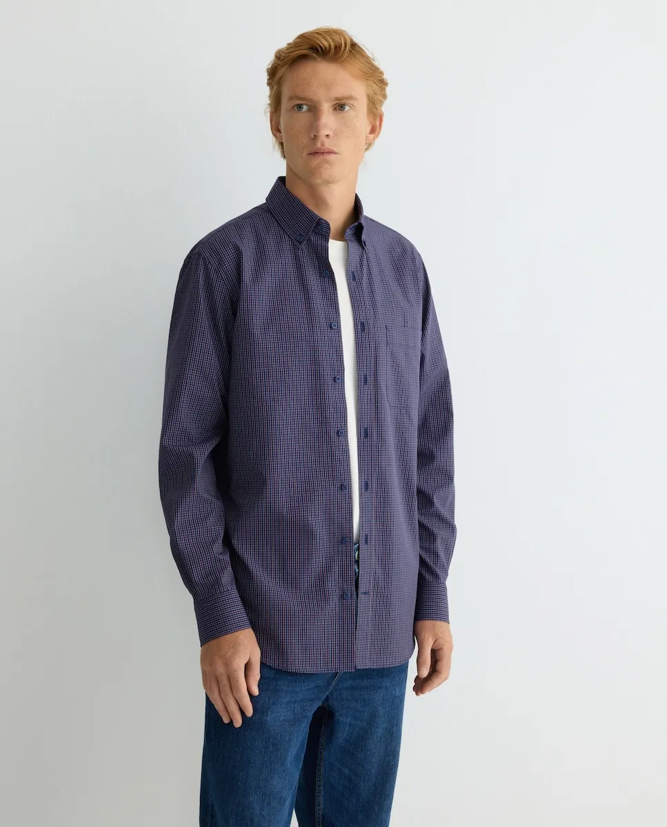 

Мужская рубашка без утюжки Rushmore, темно-синий