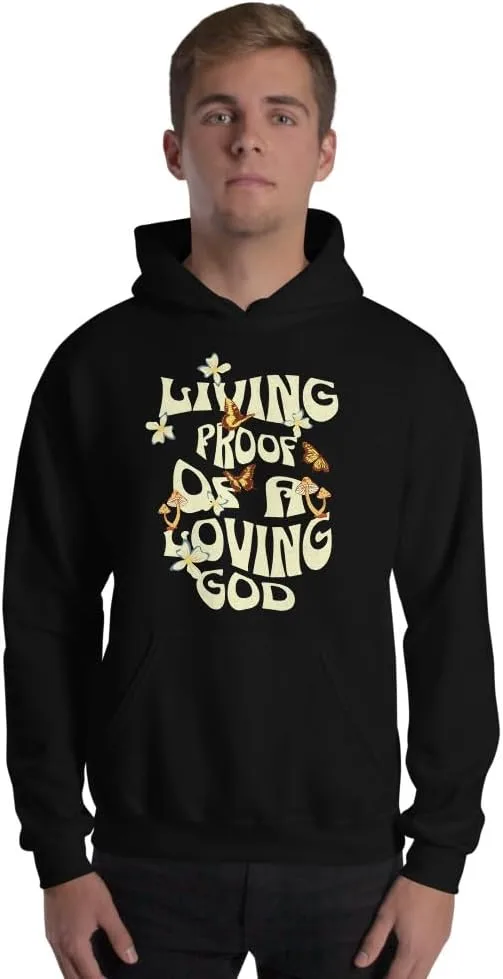 Толстовка Unisex Living Proof Of A Loving God Inspirational Gifts Generic, черный