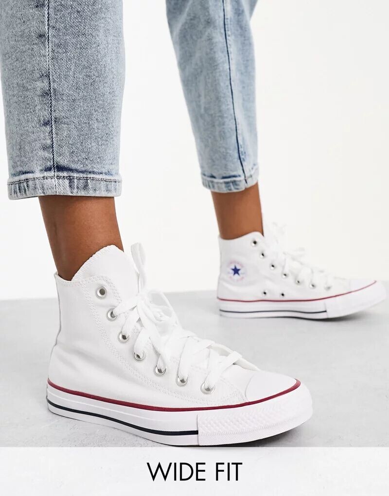 

Белые кроссовки унисекс Converse Chuck Taylor All Star Hi Wide Fit, Белый, Белые кроссовки унисекс Converse Chuck Taylor All Star Hi Wide Fit