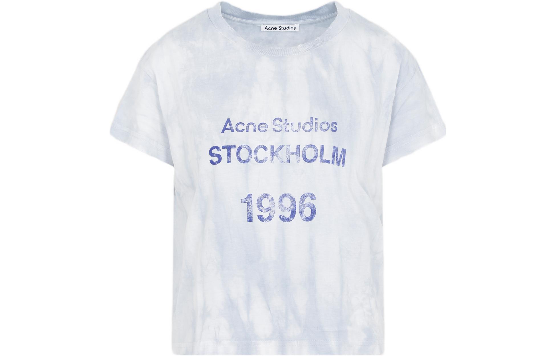 

Футболка женская синяя Acne Studios