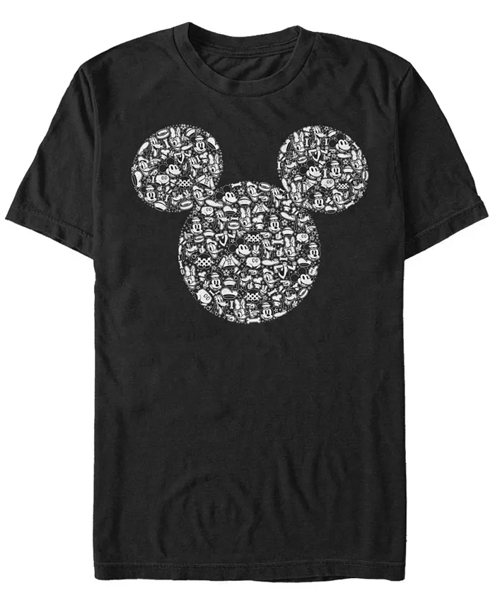 

Мужская футболка с коротким рукавом Mickey Icons Fill Fifth Sun, черный