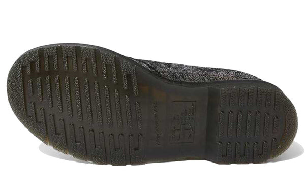 Тапочки 1461 metallic jk 'gunmetal iridescent crackle' Dr. Martens, серебряный — фото 4