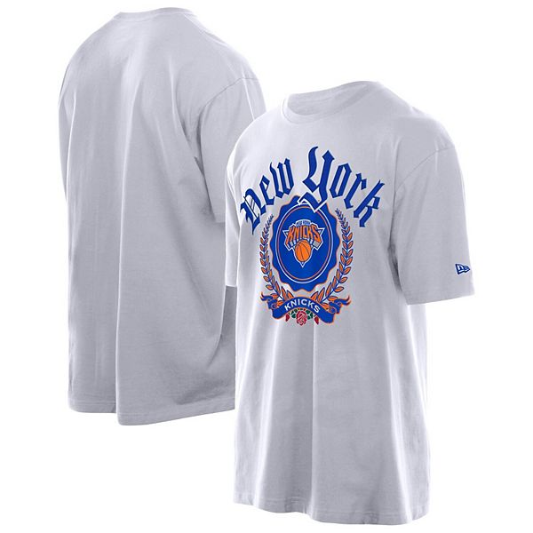 

Мужская белая футболка New York Knicks throwback prep oversized New Era