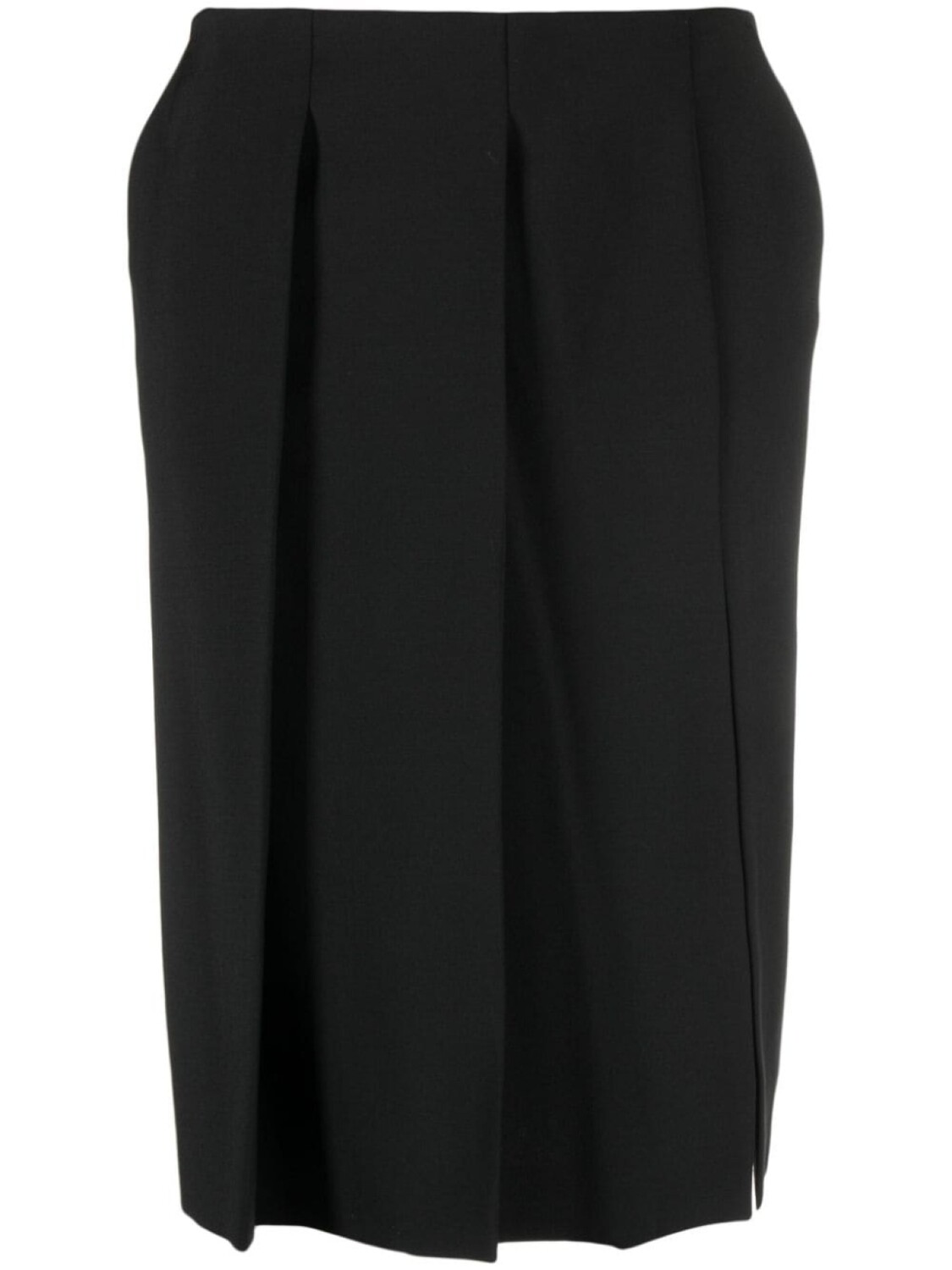 

Sportmax юбка из вирджинской шерсти со складками, черный