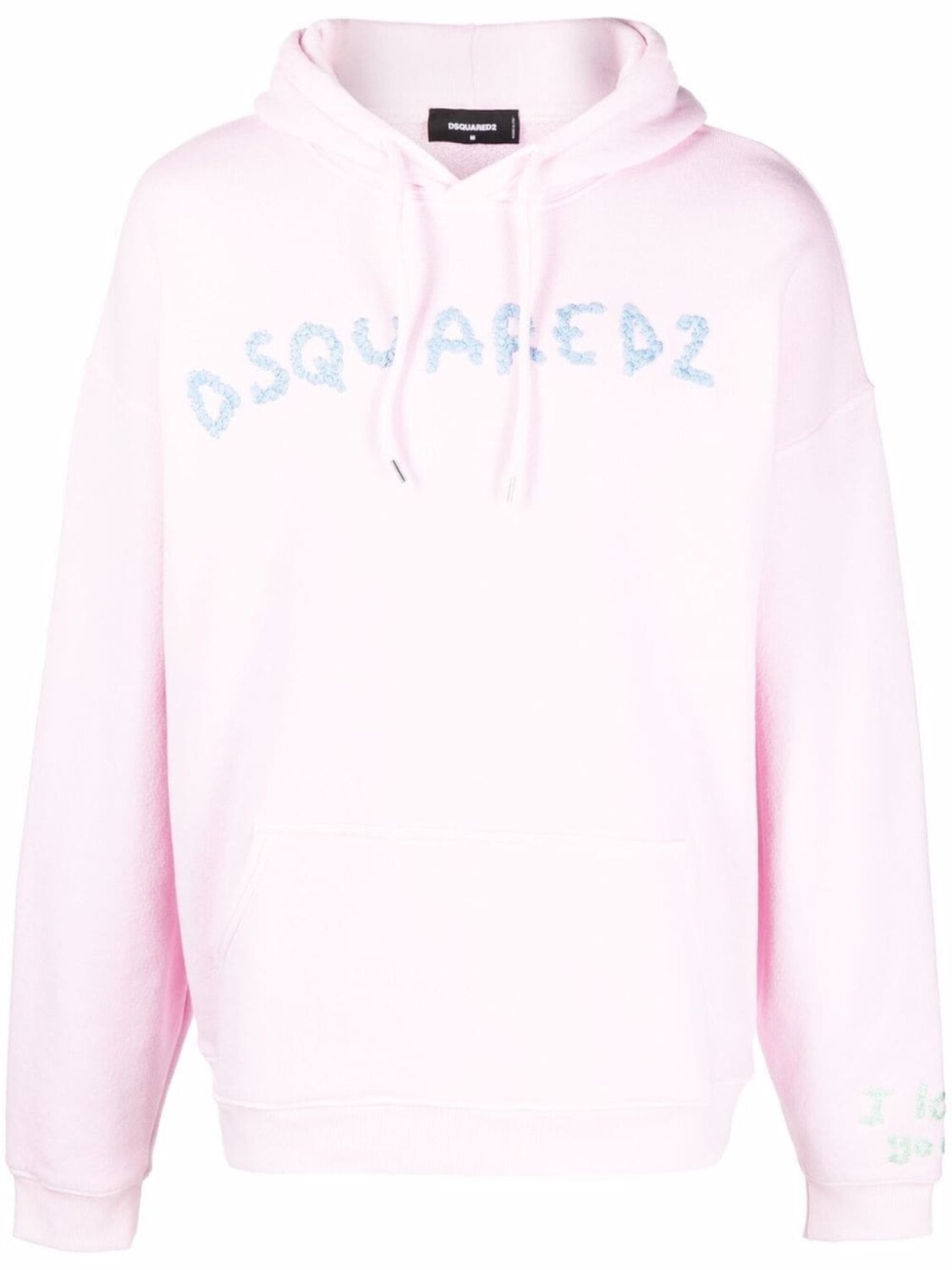 

Dsquared2 худи с вышитым логотипом, розовый