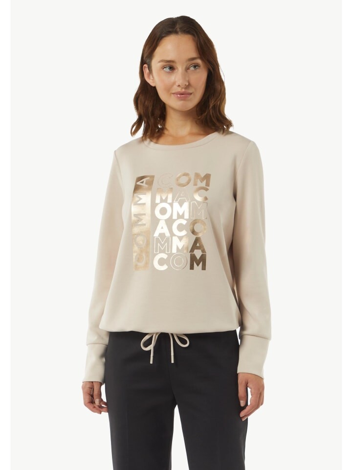 

Толстовка comma Sweatshirt langarm, бежевый