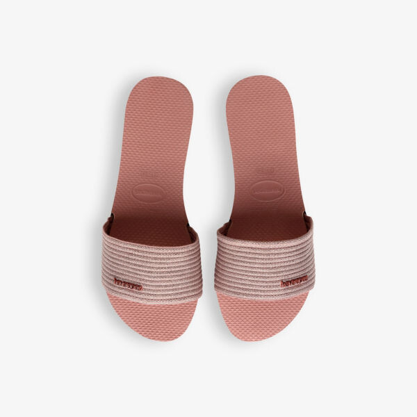 Тканые и резиновые слайдеры с логотипом You Malta Havaianas, розовый — фото 2