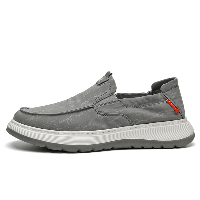 

Сбалансированные, легкие и дышащие мужские серые слипоны низкие повседневные кроссовки SATCHI SPORT