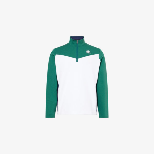 

Свитшот Ralph Lauren RLX Golf с высоким воротником, зеленый