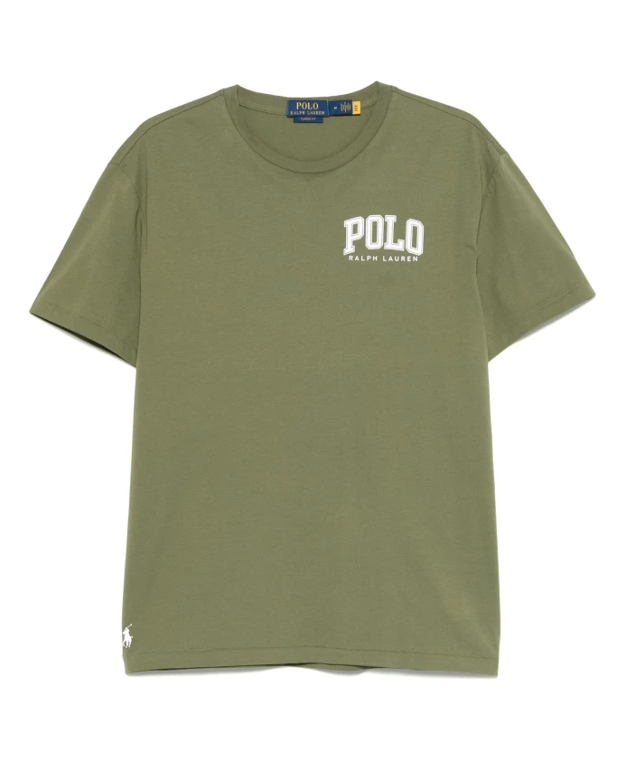 

Хлопковая футболка приталенного кроя, сшитая на заказ. Polo Ralph Lauren, зеленый