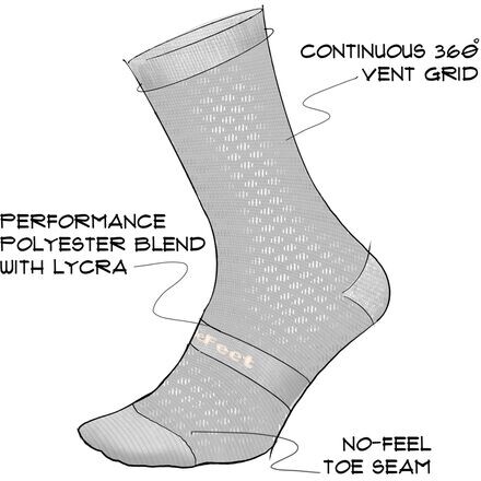 

Носки Evo Mont Ventoux 6 дюймов DeFeet, яркио-оранжевый