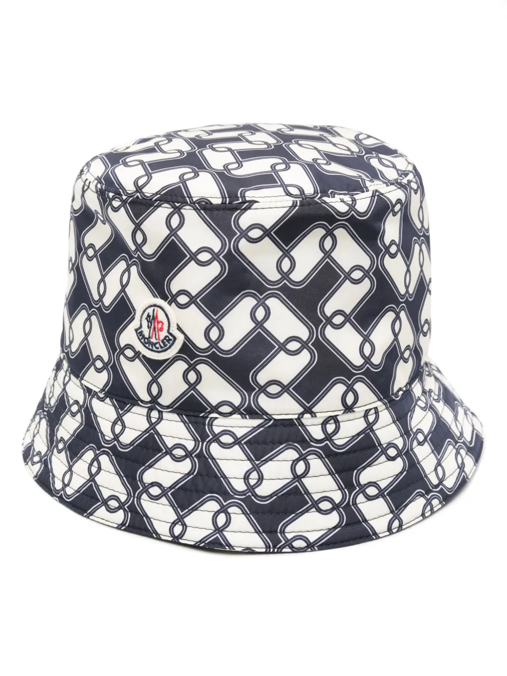 

Панама с принтом MONCLER, синий