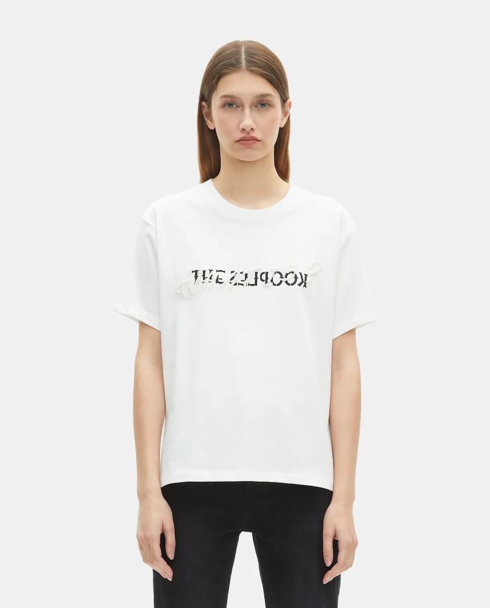 

Женская футболка с пайетками The Kooples, белый