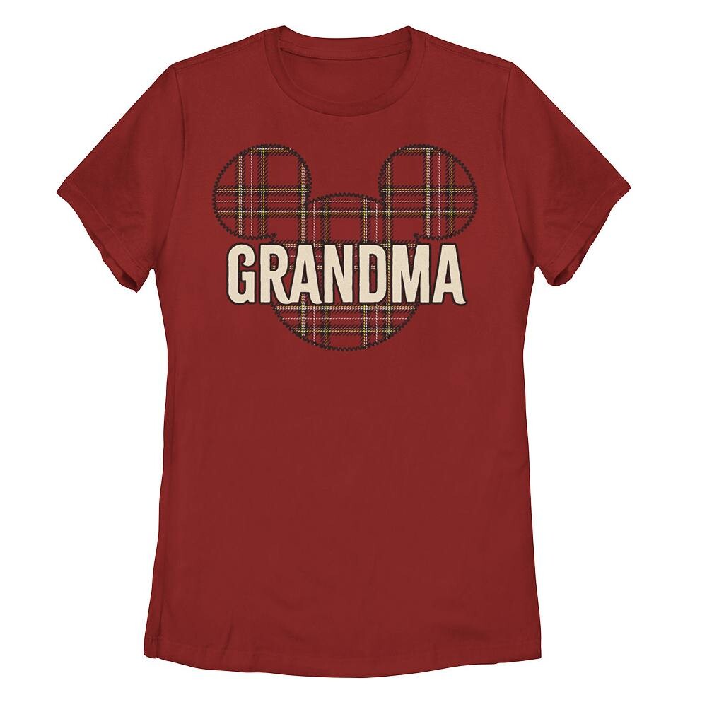 

Футболка с надписью «Mickey Grandma Holiday» для юниоров Disney's Licensed Character, красный
