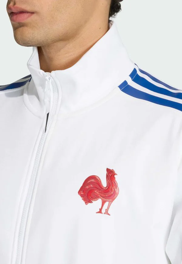 Тренировочная куртка с изображением гимна сборной франции по регби Adidas Performance, White — фото 3
