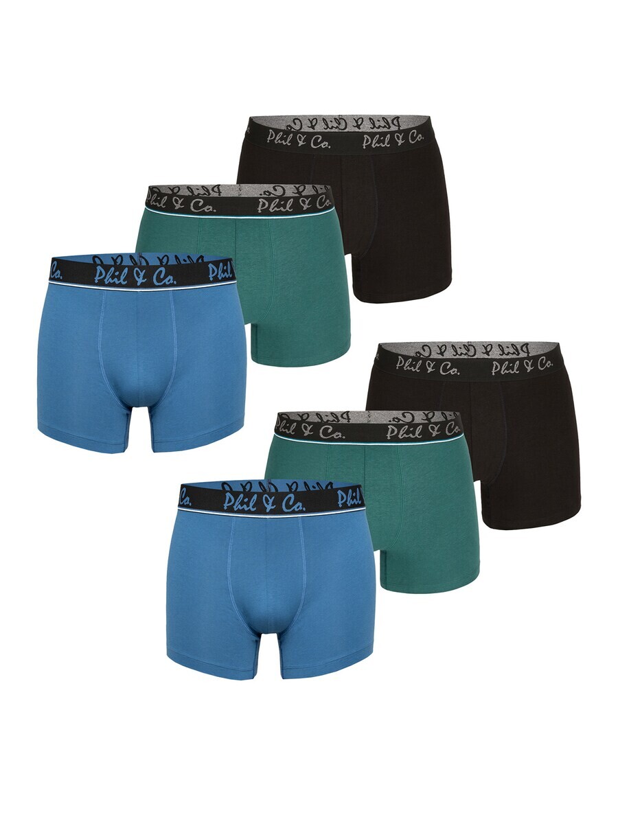 

Шорты-боксеры Phil & Co. Berlin Boxer shorts Jersey Core, цвет blue/green/black