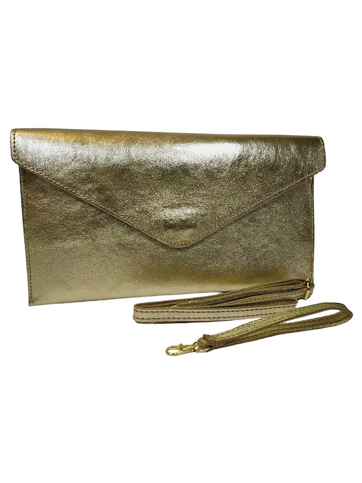 

Кожаная сумка через плечо "Moiso" в золоте - (Ш)31 x (В)16 x (Г)0,8 см ORE10