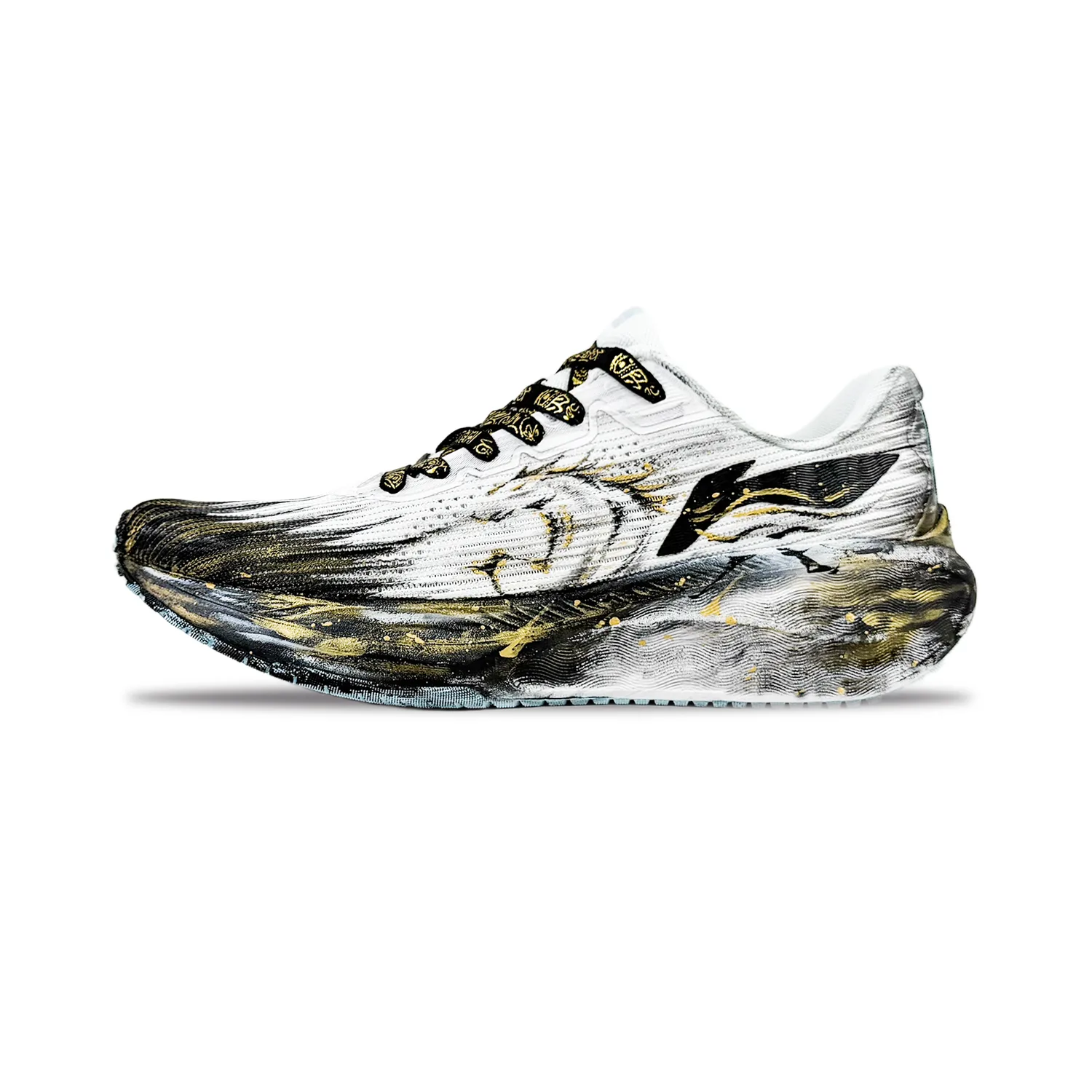 Li-Ning Version 2.0 Cushioning Abrasion Resistant низкие кроссовки для бега мужские Shadow Gold