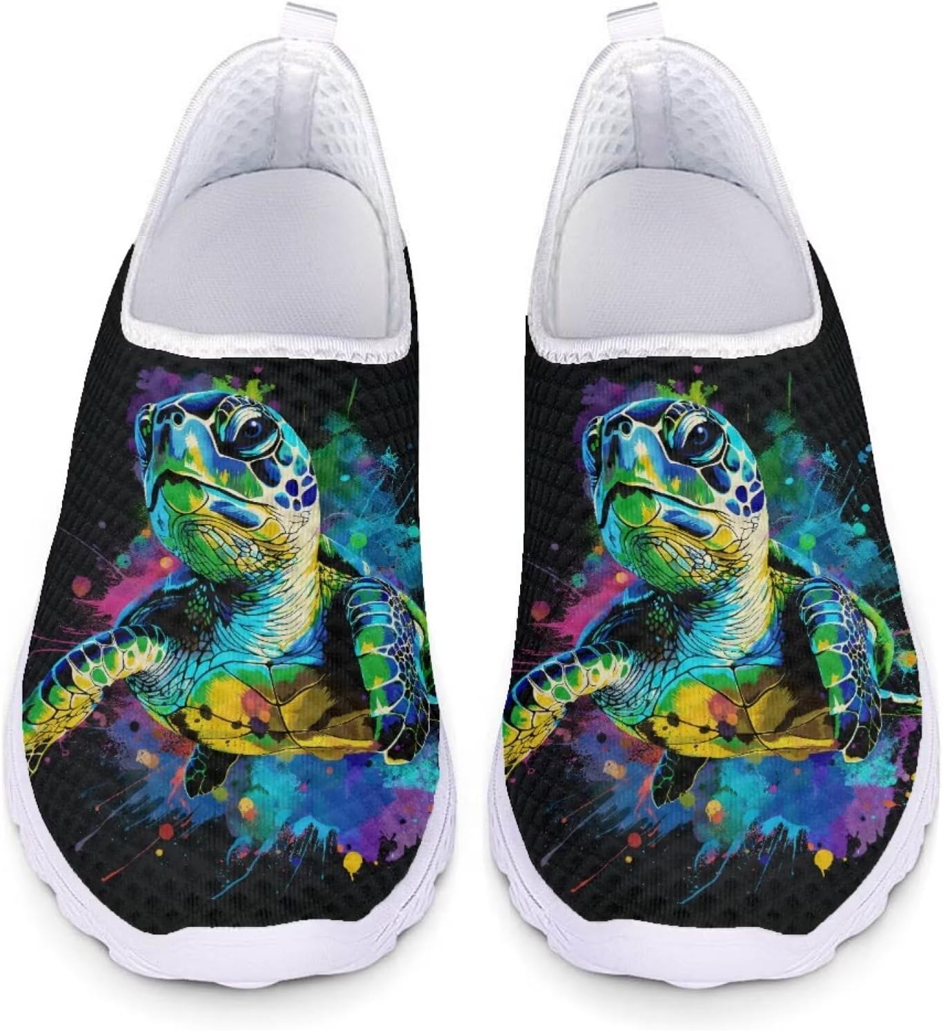 

Кроссовки унисекс Forchrinse Black Dachshund Flower, мягкие, без шнурков, для женщин и мужчин, легкие и дышащие, Tie Dye Sea Turtle