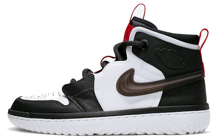 

Кроссовки Jordan 1 High React Black White Gym Red