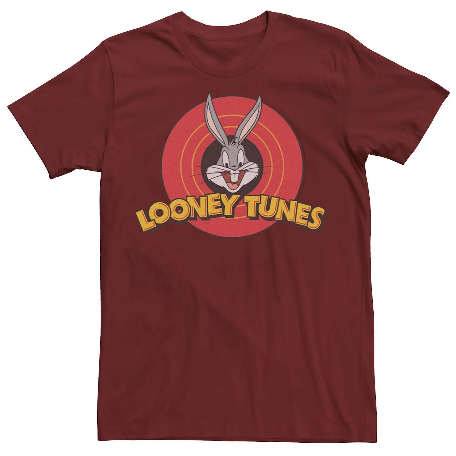 

Мужская классическая футболка Looney Tunes Bugs Bunny Bullseye Licensed Character