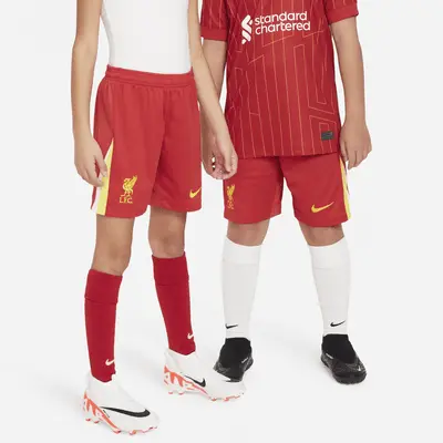 

Шорты Nike Liverpool FC 2024/25 Stadium Home, цвет Gym Red/White/Chrome Yellow