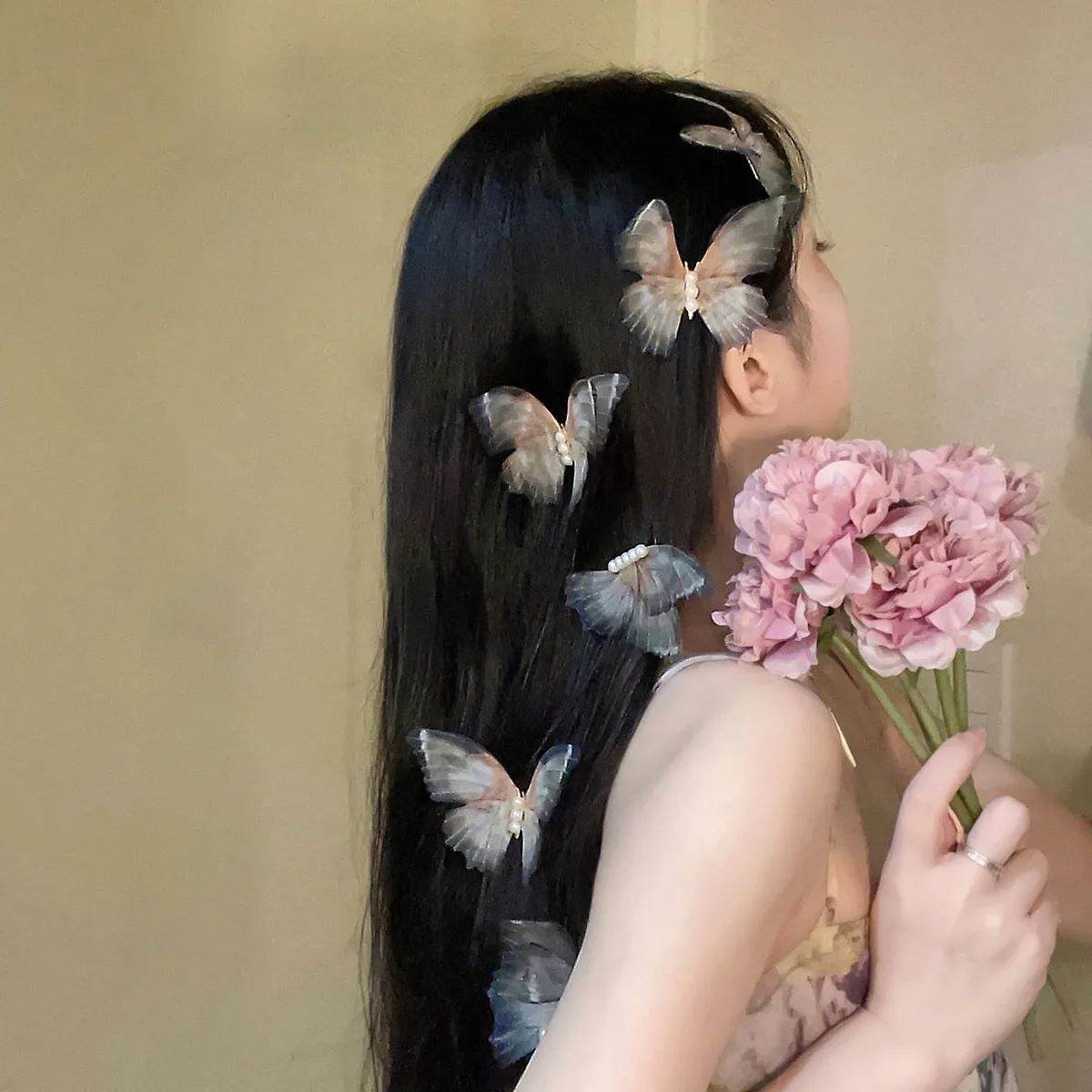 Женские заколки для волос CMFY, Multicolor Butterfly Hair Clip — фото 3