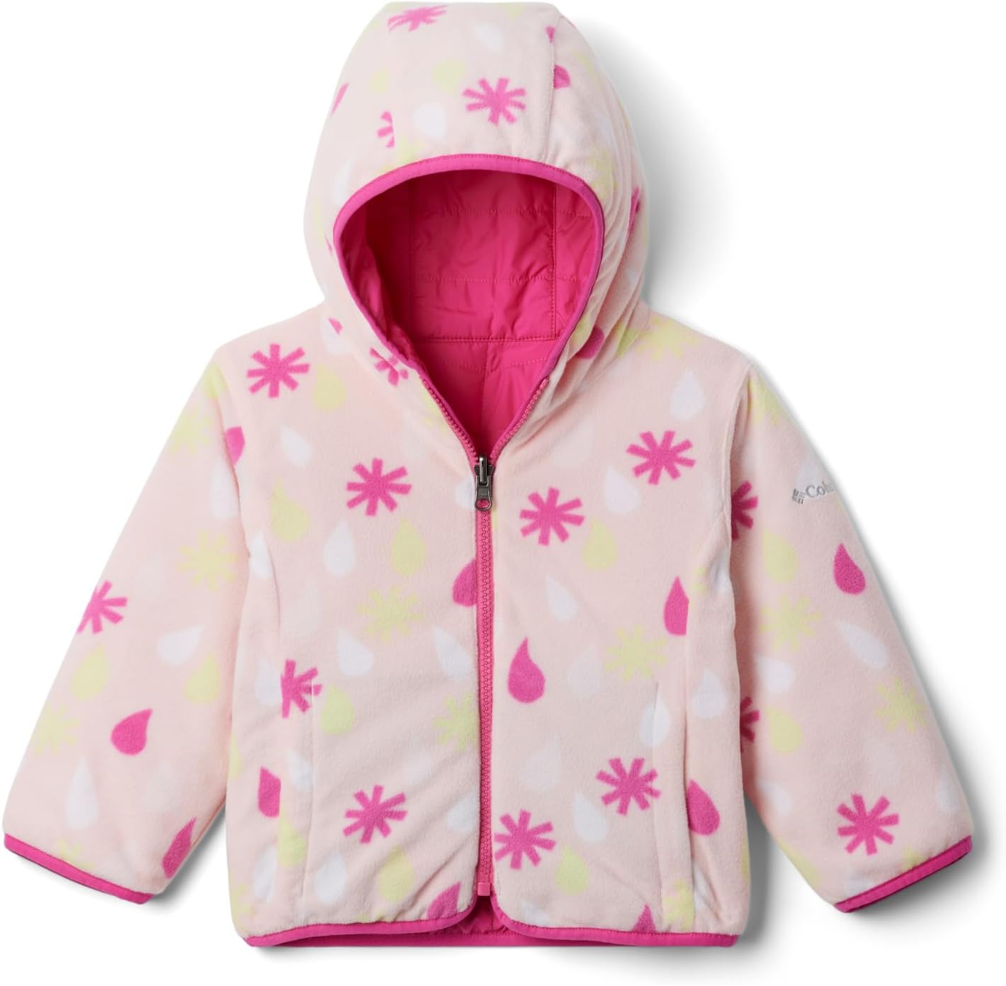 Куртка Columbia Baby-Girls Double Trouble Ii, Pink Ice/Satin Pink Sleet — фото 3