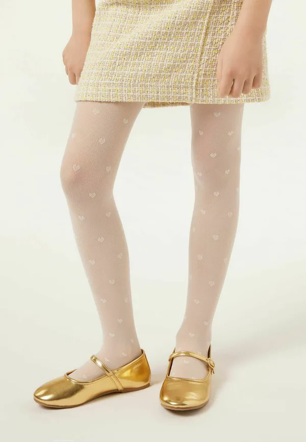 Прозрачные колготки с бантиками плотностью 30 ден. Calzedonia, White