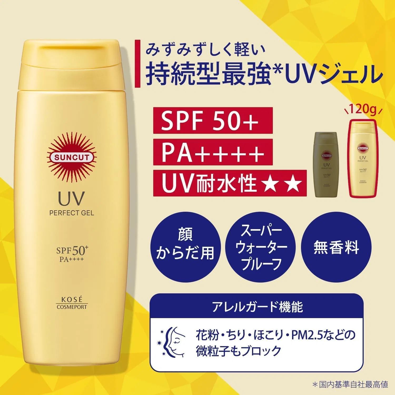 Солнцезащитный гель Suncut Perfect UV Gel Kunutonn набор 48 шт 120 г — фото 2