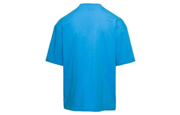 Футболка bb paris icon t-shirt medium fit 'blue sky' Balenciaga, голубой — фото 2