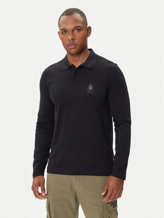 

Поло regular fit 252PO1886UJ00703 Aeronautica Militare, чёрный