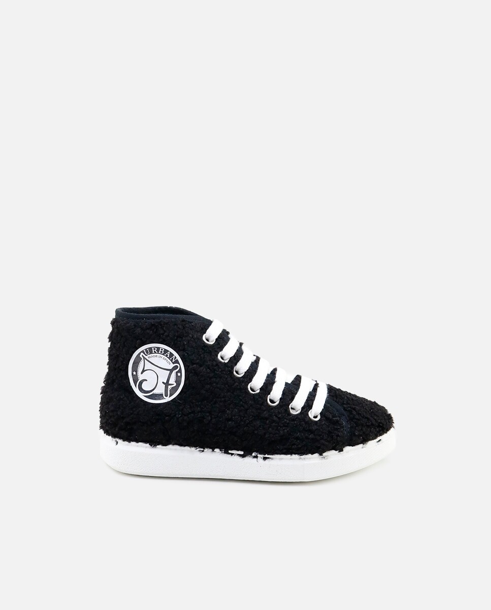 

Black Shearling Kids's Boots Eli 1957, черный