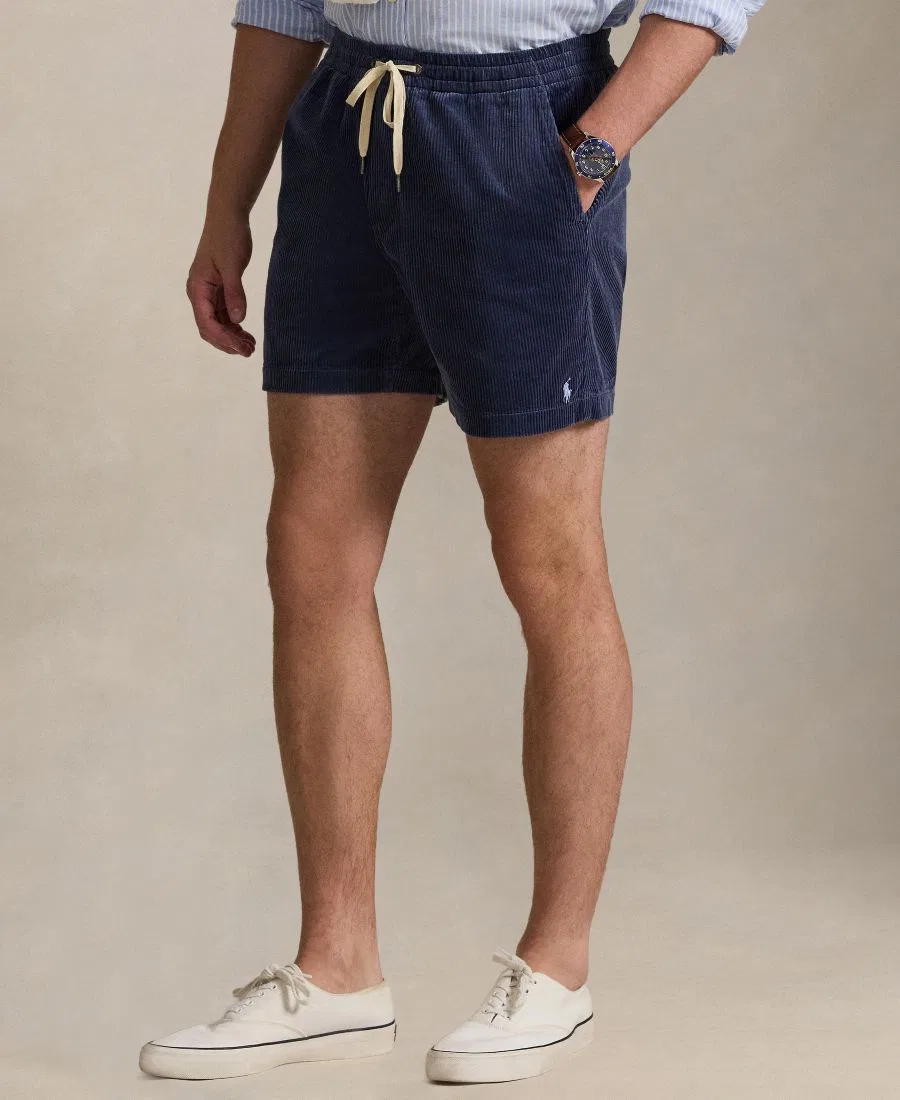 Мужские вельветовые шорты Prepster Polo Ralph Lauren, темно-синий — фото 2