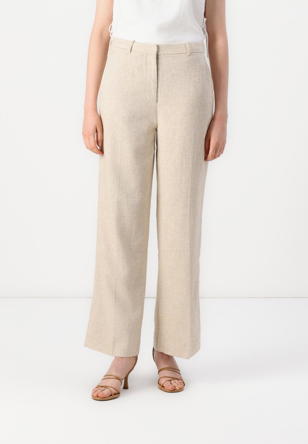 

Брюки HIGH RISE CLEAN FRONT Abercrombie & Fitch, Oatmeal Heather