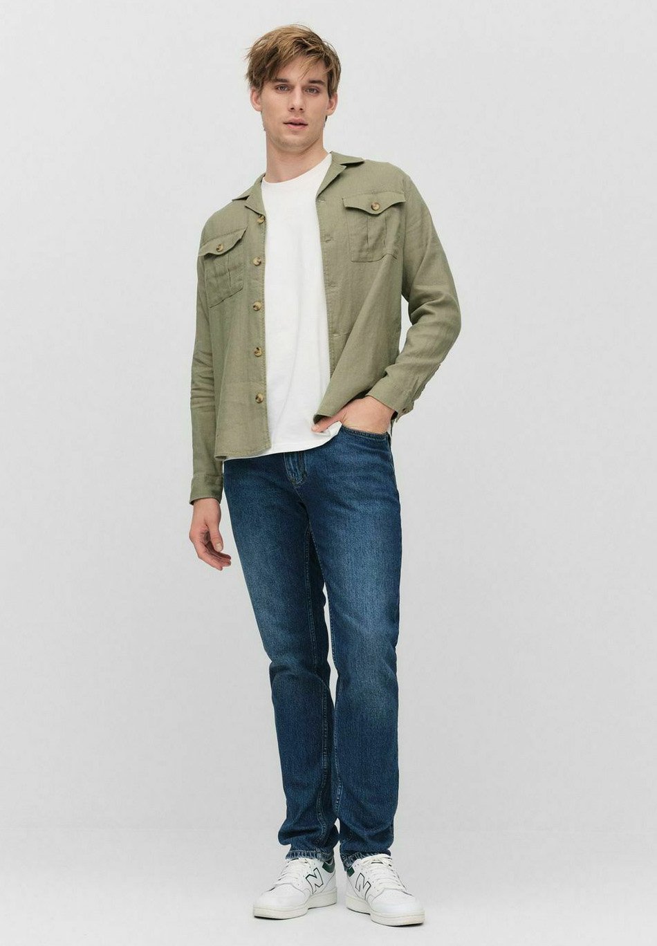 

Летняя куртка NOAH LINEN BONDELID, зеленый