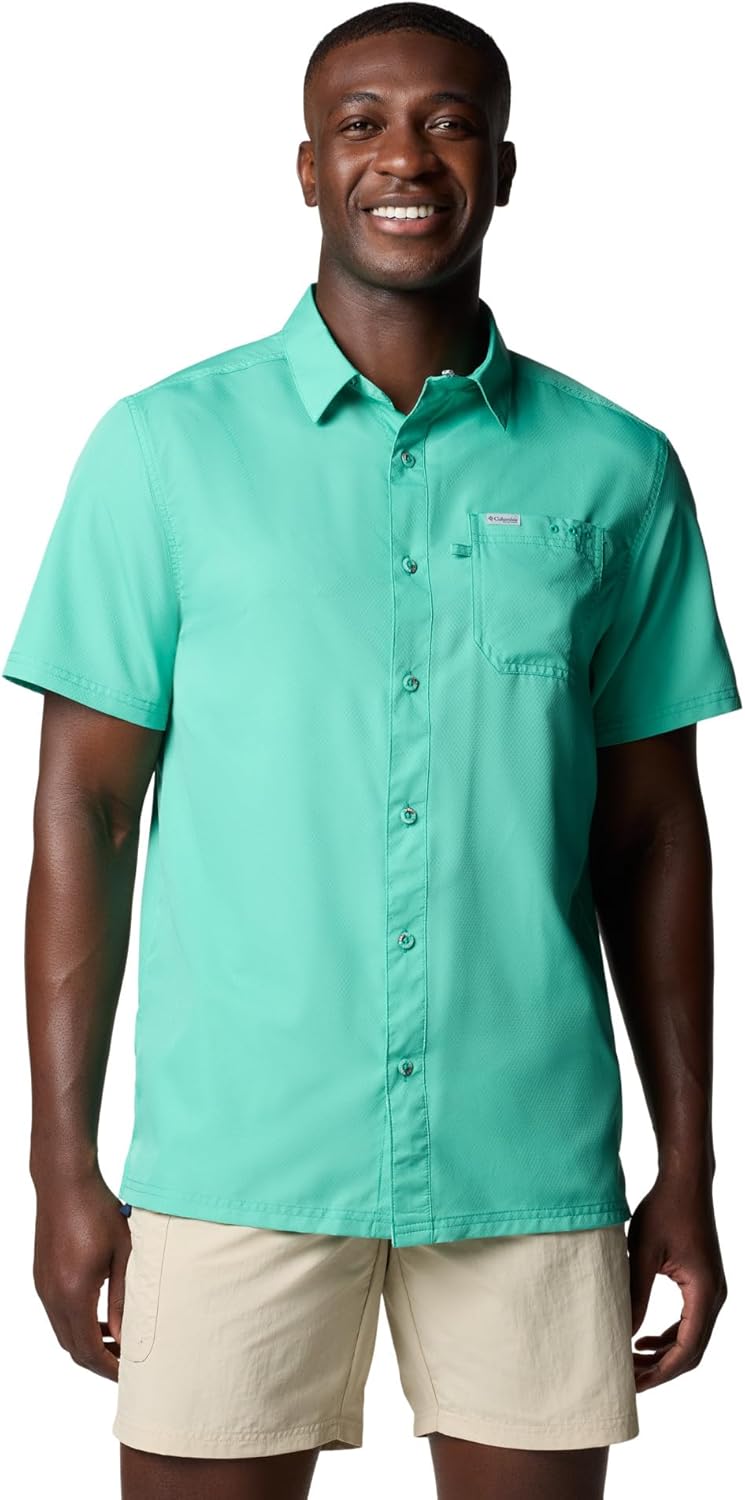 

Columbia мужская стандартная рубашка Slack Tide Camp, Glaze Green